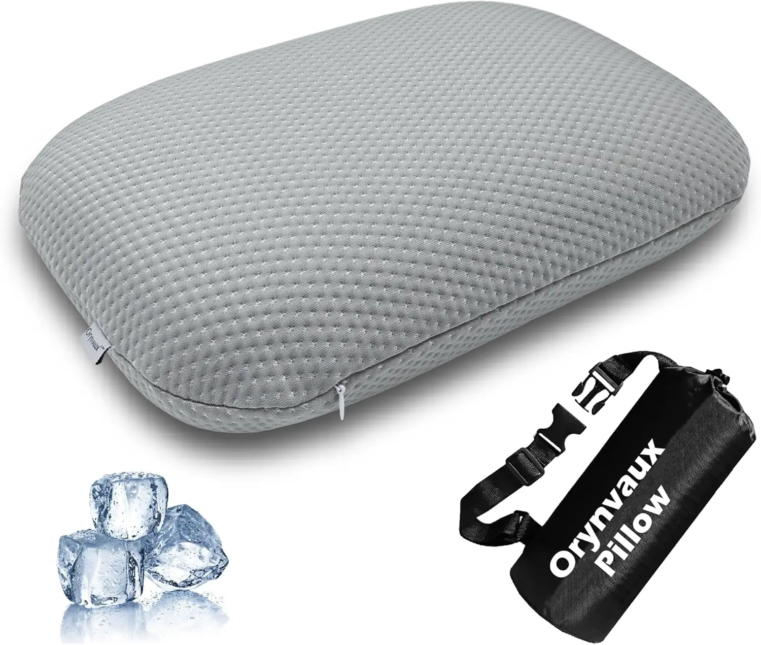 Cooling Travel Pillow, Memory Foam with Strap & Bag, Washable Cover for Plane, Car, Office, Quarry Grey
Cooling Travel Pillow, Memory Foam with Strap & Bag, Washable Cover for Plane, Car, Office, Quarry Grey