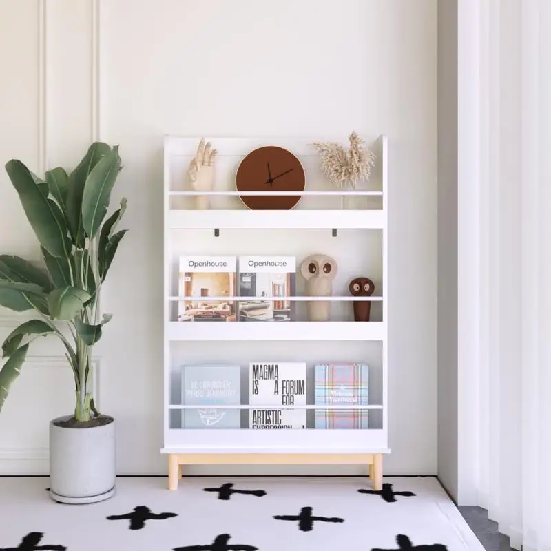 Детская настенная книжная полка с 3 передними полками, современная белая книжная полка с основанием из натурального дерева для комнаты малыша,
Детская настенная книжная полка с 3 передними полками, современная белая книжная полка с основанием из натурального дерева для комнаты малыша,