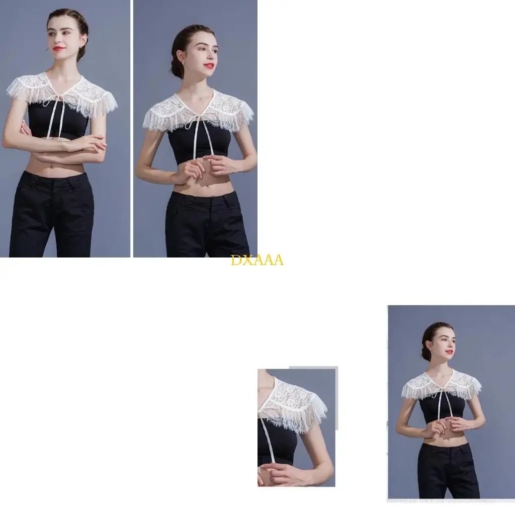 DXAA Polyester Lace Capelet Tie Evening Party Outfit Feminine Easy Care
DXAA Polyester Lace Capelet Tie Evening Party Outfit Feminine Easy Care