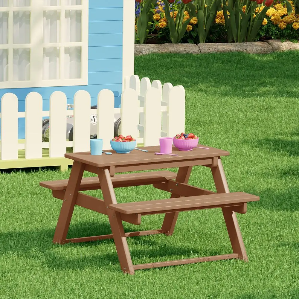 Уличная и домашняя скамья-стол для пикника Malibu из HDPE пластика, цвет тик
Уличная и домашняя скамья-стол для пикника Malibu из HDPE пластика, цвет тик
