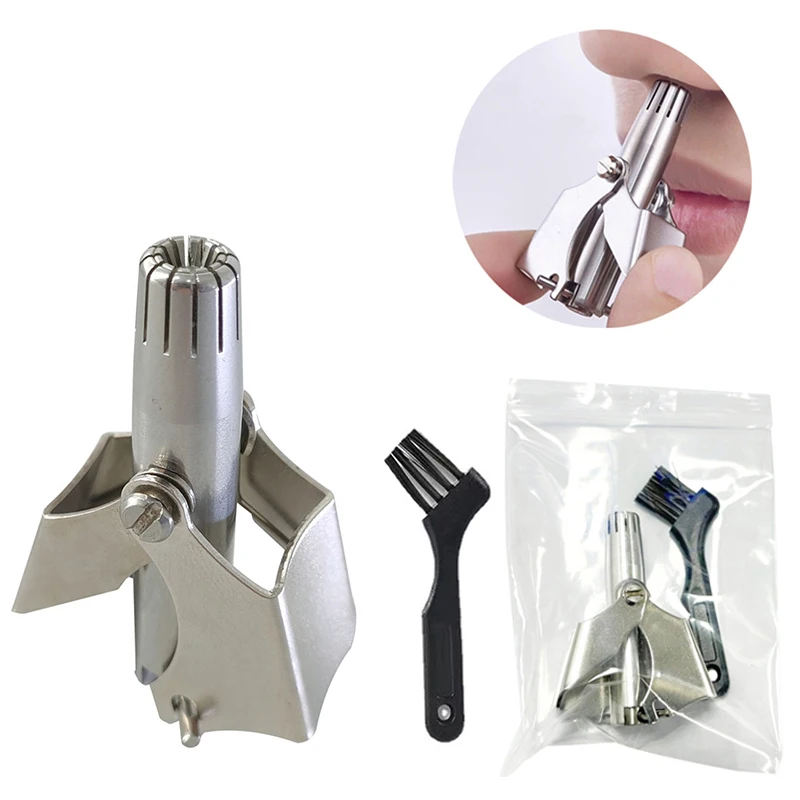 Nose Hair Trimmer Cleaner For Men Women Stainless Steel Manual Mechanical Shaving Razor Washable Hair Removal Tools With Brush
Nose Hair Trimmer Cleaner For Men Women Stainless Steel Manual Mechanical Shaving Razor Washable Hair Removal Tools With Brush
