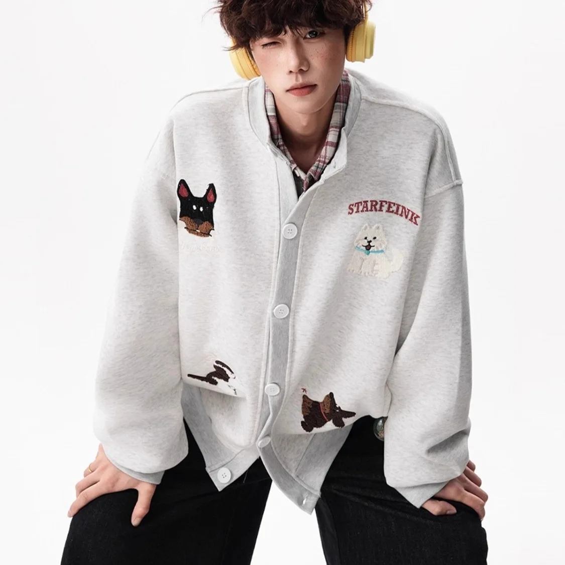 Autumn Winter Sweatirt Jaet Loose Versatile Trendy New Arrival Men's Casual Outerwear Comfortable Soft Goat Camere
Autumn Winter Sweatirt Jaet Loose Versatile Trendy New Arrival Men's Casual Outerwear Comfortable Soft Goat Camere