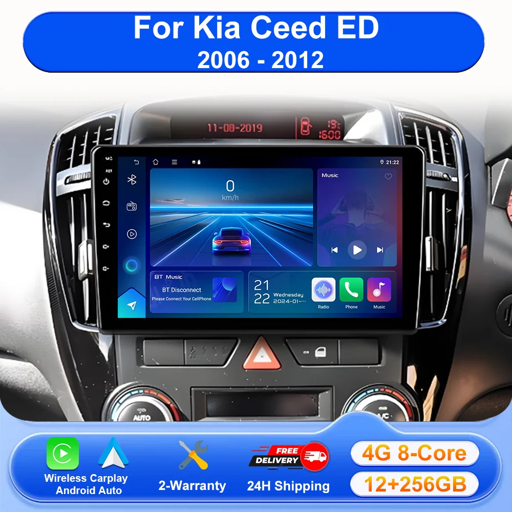 Android 16 Car Radio For Kia Ceed ED 2006 - 2012 Multimedia Video Player GPS Navigation Carpay Auto Stereo 4G WIFI DSP QLED DVD
Android 16 Car Radio For Kia Ceed ED 2006 - 2012 Multimedia Video Player GPS Navigation Carpay Auto Stereo 4G WIFI DSP QLED DVD
