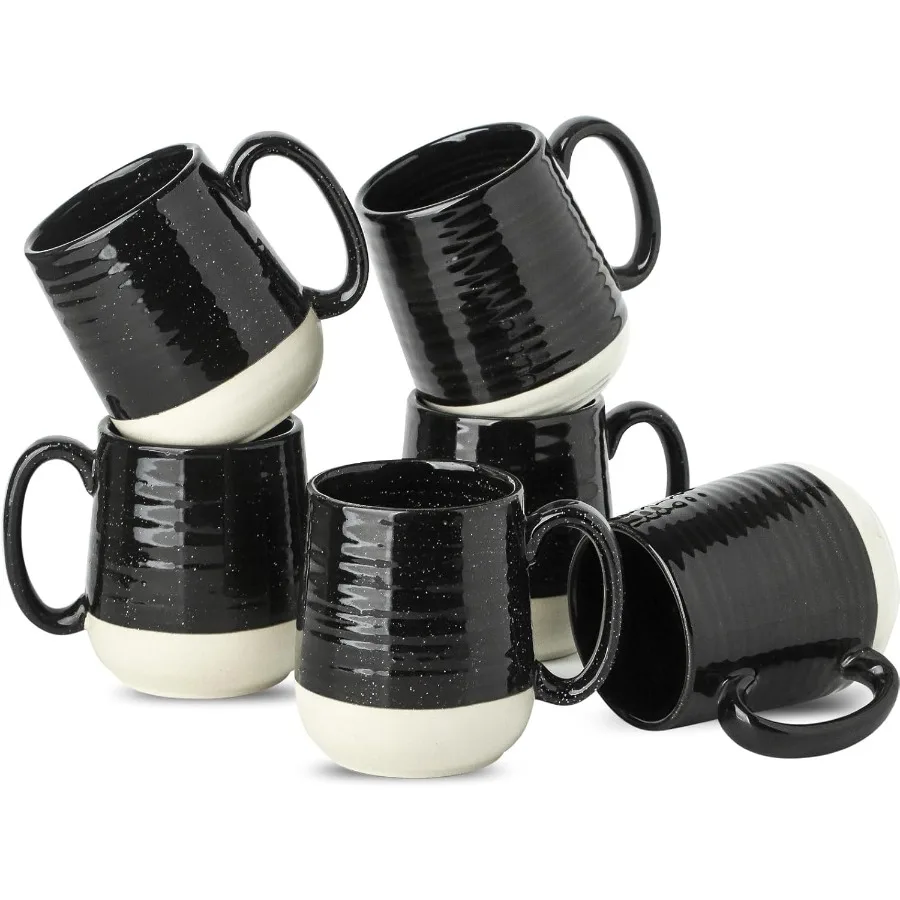 Large 15 oz Ceramic Coffee Mugs with Handle for Home and Office Use Ideal for Serving Latte Tea Hot Cocoa Mocha and Black Coffe
Large 15 oz Ceramic Coffee Mugs with Handle for Home and Office Use Ideal for Serving Latte Tea Hot Cocoa Mocha and Black Coffe