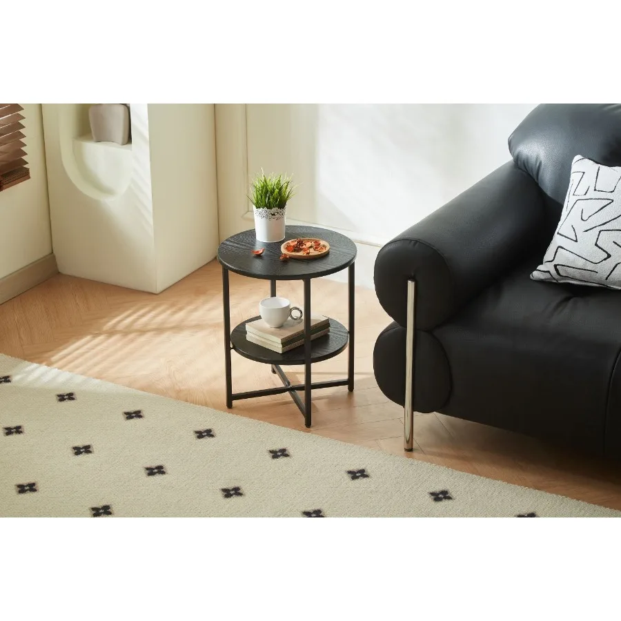 Маленький круглый приставной столик, 2-х ярусный торцевой столик для фермерского дома, набор из 2 аккумуляторных столиков для небольших помещений, прикроватные тумбочки для спален, гостиной
Маленький круглый приставной столик, 2-х ярусный торцевой столик для фермерского дома, набор из 2 аккумуляторных столиков для небольших помещений, прикроватные тумбочки для спален, гостиной