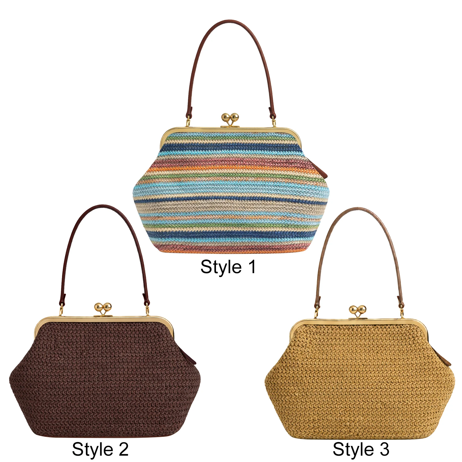 Women's Shoulder Bag Exquisite Irregular Design Seashell Straw Weaving Handbag Luxury Big Clip Clutch Elegant Evening Bag
Women's Shoulder Bag Exquisite Irregular Design Seashell Straw Weaving Handbag Luxury Big Clip Clutch Elegant Evening Bag