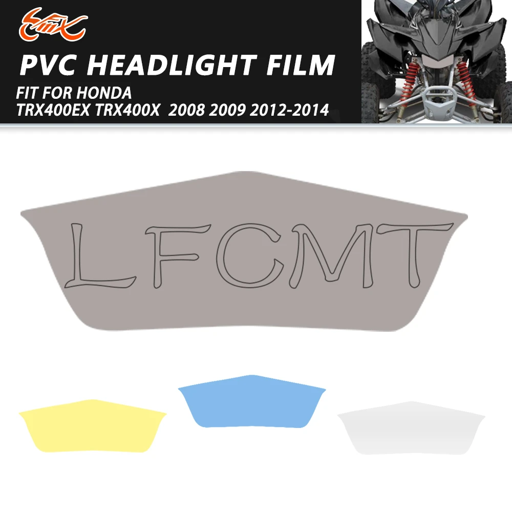 Fit for Honda TRX400EX 2008 TRX400X 2009 2012-2014 ATV Headlight Film Tint Transparent Smoke Blue Yellow Headlamp Film Sticker
Fit for Honda TRX400EX 2008 TRX400X 2009 2012-2014 ATV Headlight Film Tint Transparent Smoke Blue Yellow Headlamp Film Sticker