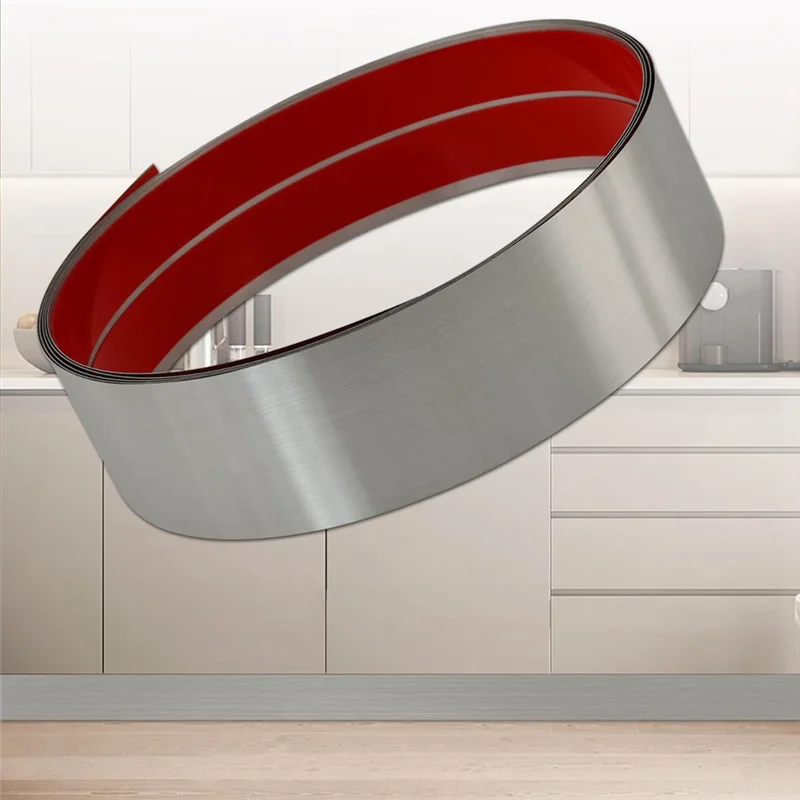 PORK-Stainless Steel Kick Plate, Peel And Stick Kickplate Base Cover, Baseboard Molding Trim For Wall, Kitchen Cupboard 
PORK-Stainless Steel Kick Plate, Peel And Stick Kickplate Base Cover, Baseboard Molding Trim For Wall, Kitchen Cupboard