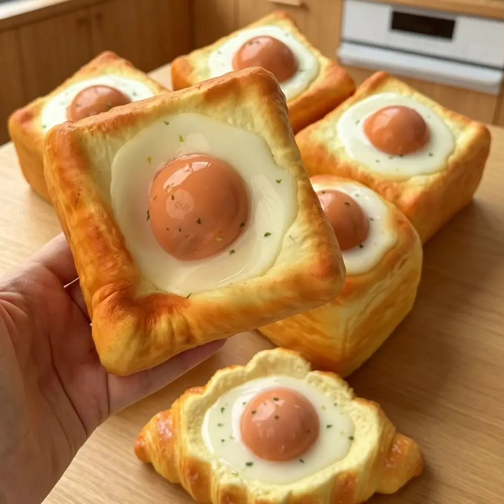 Simulated Simulated Egg Toast Squeeze Toy Prank Decoration Oversized Bread Squishy Toy Realistic Soft Elastic
Simulated Simulated Egg Toast Squeeze Toy Prank Decoration Oversized Bread Squishy Toy Realistic Soft Elastic