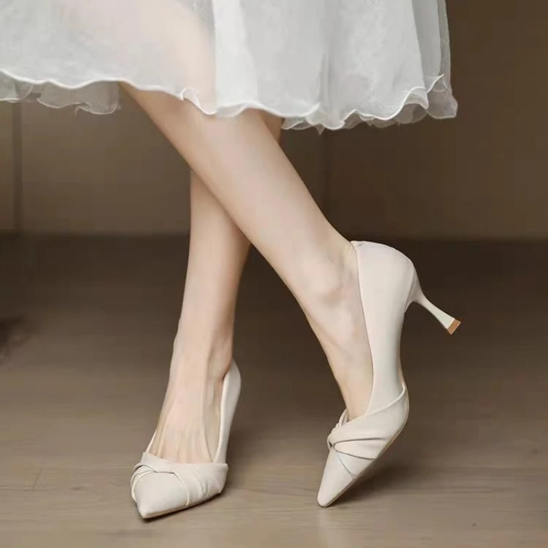 2026 Spring/Autumn New Women's Gentle Pointed Toe High Heels - Shallow Cut Stiletto Heel Shoes, Elegant Shoes
2026 Spring/Autumn New Women's Gentle Pointed Toe High Heels - Shallow Cut Stiletto Heel Shoes, Elegant Shoes