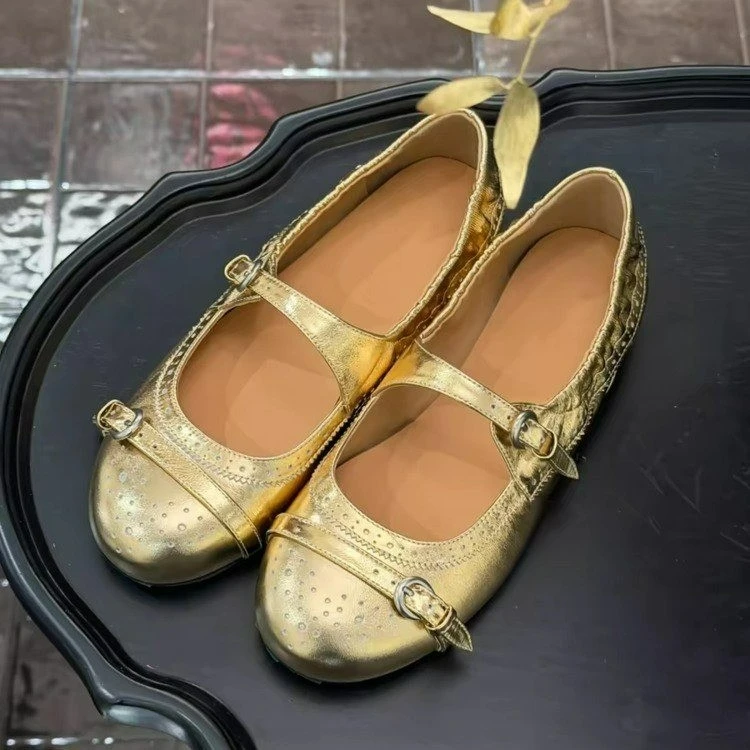 French-style One-strap Round-toe Shallow Single Shoes for Women 2026 New Flat Ballet-style Mary Jane Shoes
French-style One-strap Round-toe Shallow Single Shoes for Women 2026 New Flat Ballet-style Mary Jane Shoes