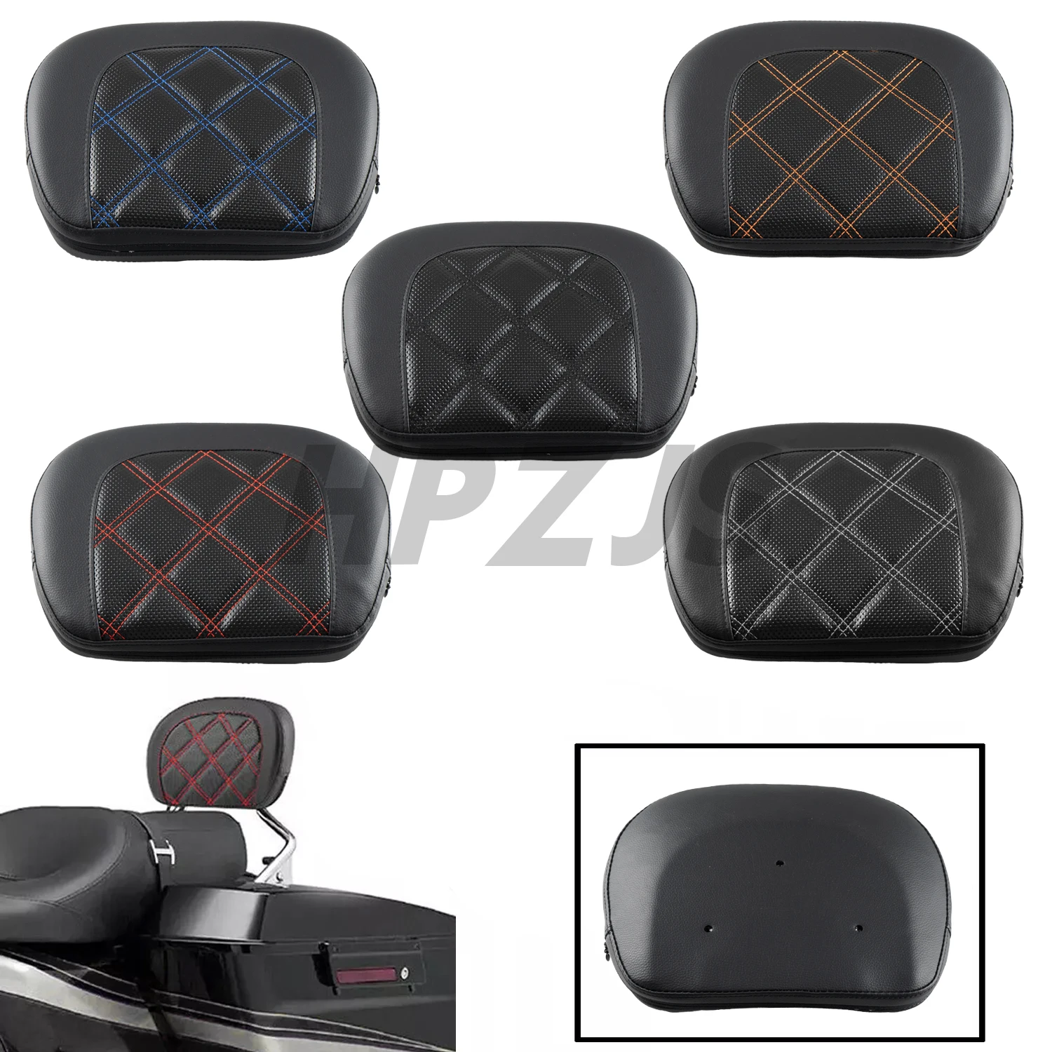 Passenger Sissy Bar Backrest Pad Motorcycle Pillion Cushiont For Harley Touring CVO Street Bob Road King Electra Glide 1997-2024
Passenger Sissy Bar Backrest Pad Motorcycle Pillion Cushiont For Harley Touring CVO Street Bob Road King Electra Glide 1997-2024