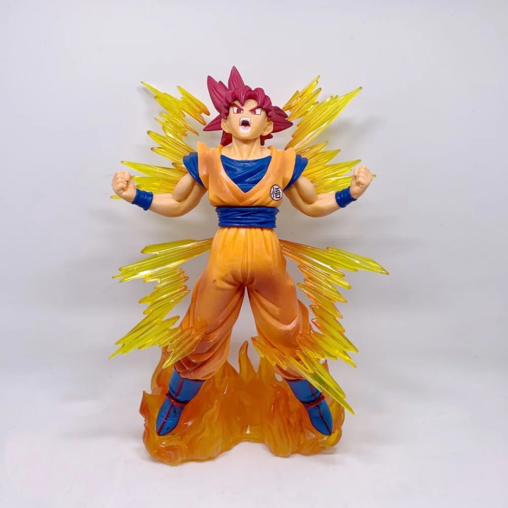 Аниме-фигурка Dragon Ball Super Saiyan God Son Goku с красными волосами, коллекционная модель, игрушка, 23 см
Аниме-фигурка Dragon Ball Super Saiyan God Son Goku с красными волосами, коллекционная модель, игрушка, 23 см