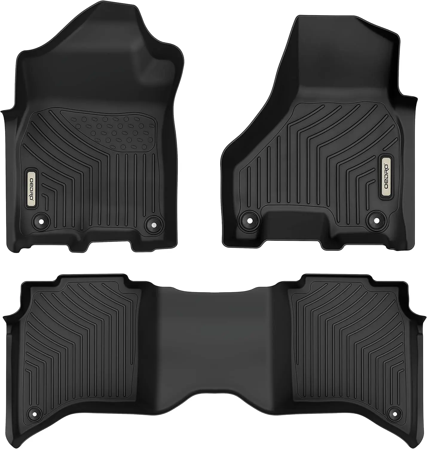 Floor Mats Fit 2019-2024 Ram 2500/3500 Crew Cab with 1st Row Bucket or Bench Seats, Custom Fit TPE All Weather Car Mats Includes
Floor Mats Fit 2019-2024 Ram 2500/3500 Crew Cab with 1st Row Bucket or Bench Seats, Custom Fit TPE All Weather Car Mats Includes