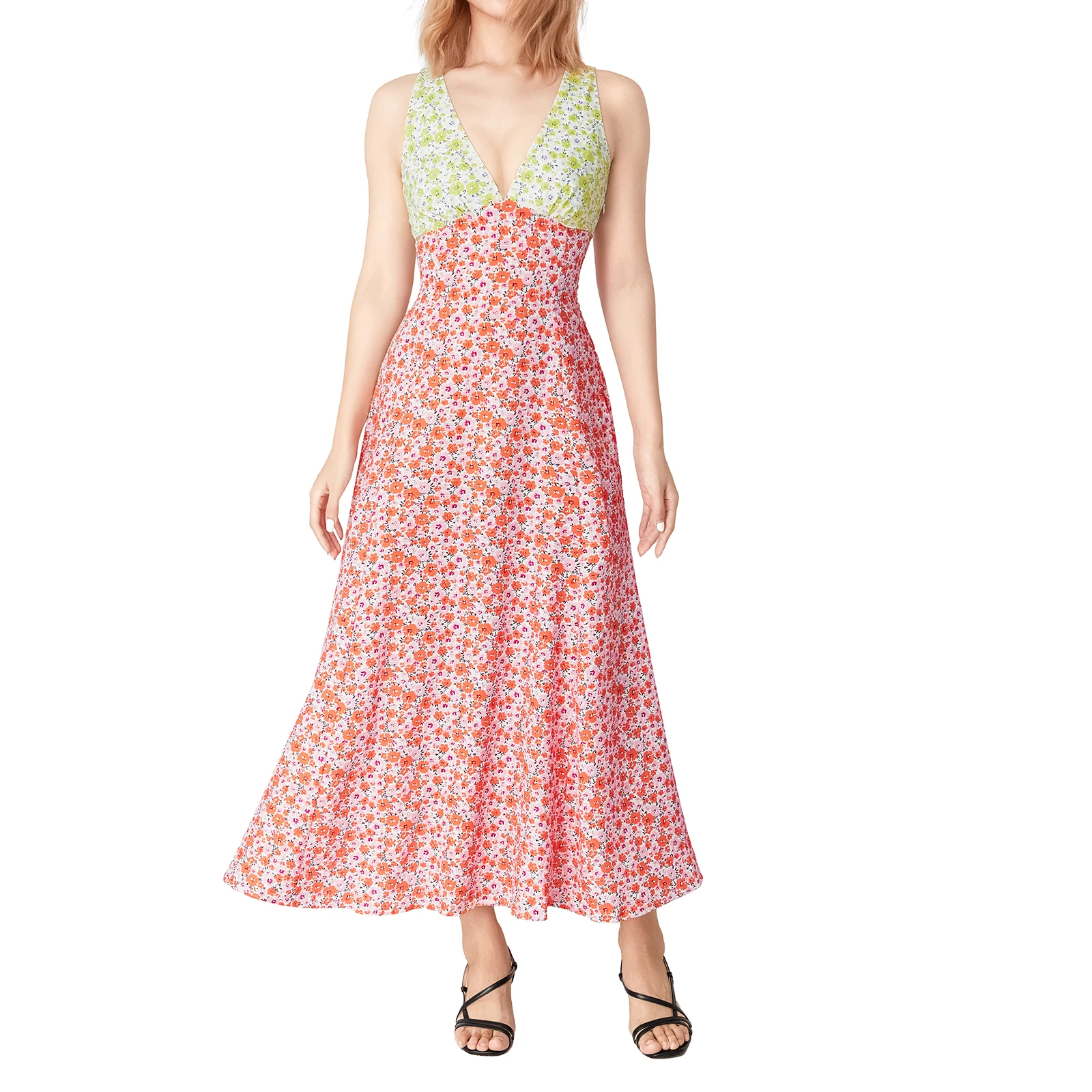 Women’s Deep V Neck Sleeveless Floral Print Beach Dress Summer Casual Comfortable Long Dress for Holiday Party
Women’s Deep V Neck Sleeveless Floral Print Beach Dress Summer Casual Comfortable Long Dress for Holiday Party