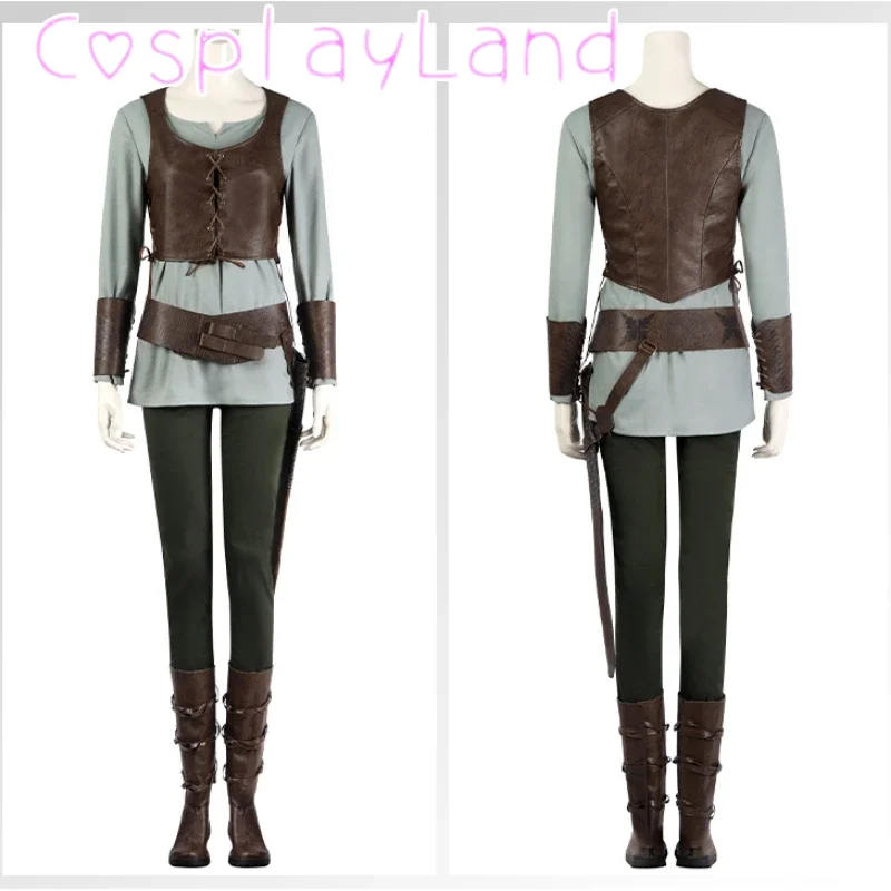 Witch Ciri Cosplay Outfit Adult Women Cirilla Hunter Suit Full Set Outfit With Shoes Carnival Halloween for Women Suit Role Play
Witch Ciri Cosplay Outfit Adult Women Cirilla Hunter Suit Full Set Outfit With Shoes Carnival Halloween for Women Suit Role Play