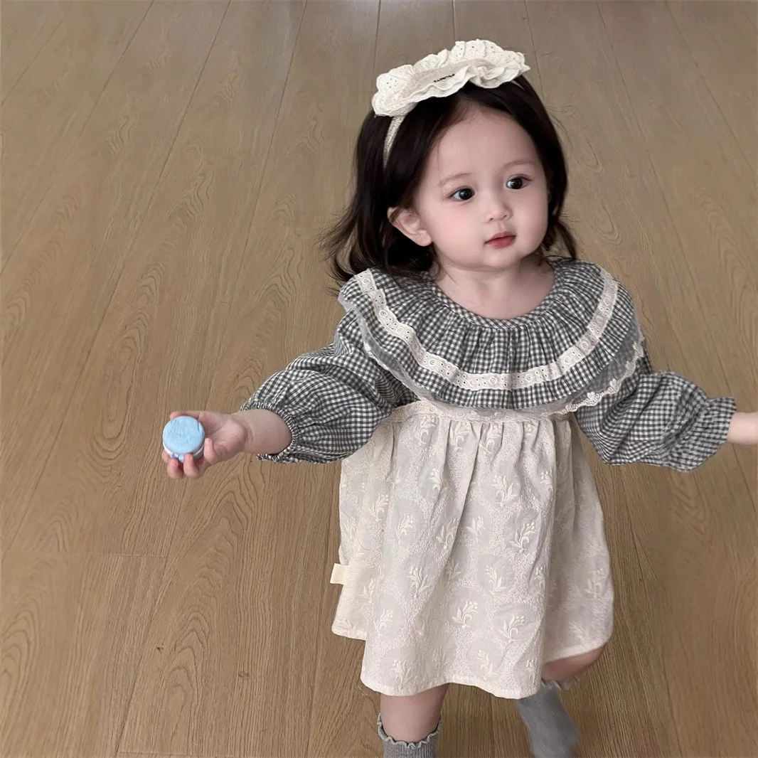 2025 Spring New Baby Girl Sleeveless Sling Dress Infant Girl Cute Princess Dress Cotton Plaid Shirts Toddler Clothes
2025 Spring New Baby Girl Sleeveless Sling Dress Infant Girl Cute Princess Dress Cotton Plaid Shirts Toddler Clothes