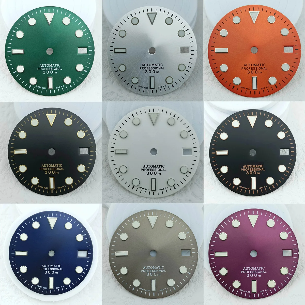 NH35 dial 28.5mm dial Green luminous Watch Accessories Suitable for NH35/NH36 movements
NH35 dial 28.5mm dial Green luminous Watch Accessories Suitable for NH35/NH36 movements