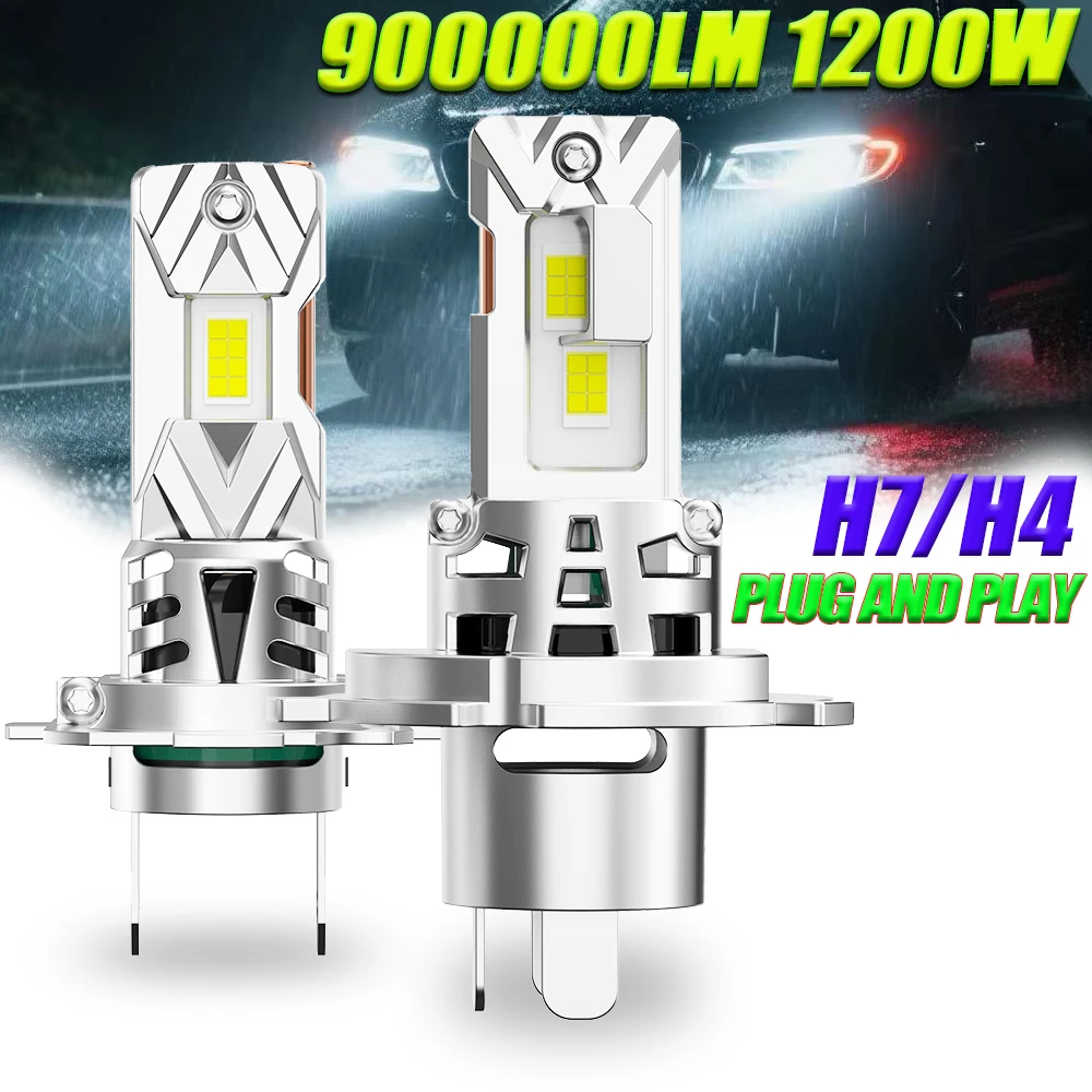 H7 H4 Spotlight LED Canbus Bulbs 1200W Super Bright 6000K White Turbo Car Head Lamp With Fan Fog Lights 1:1 Mini Size Aut Lamp
H7 H4 Spotlight LED Canbus Bulbs 1200W Super Bright 6000K White Turbo Car Head Lamp With Fan Fog Lights 1:1 Mini Size Aut Lamp