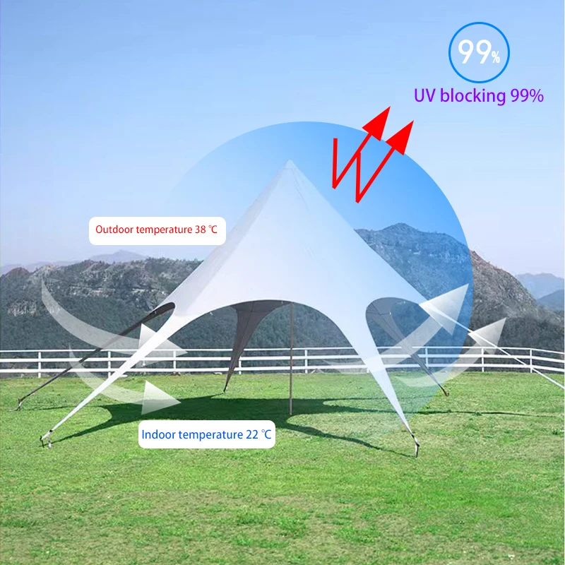 Beach Tent Sun Shelter 10x10M Beach Shade Canopy, Beach Shade Canopy, Outdoor Tent for Beach Camping Trips, Fishing, Backyard
Beach Tent Sun Shelter 10x10M Beach Shade Canopy, Beach Shade Canopy, Outdoor Tent for Beach Camping Trips, Fishing, Backyard