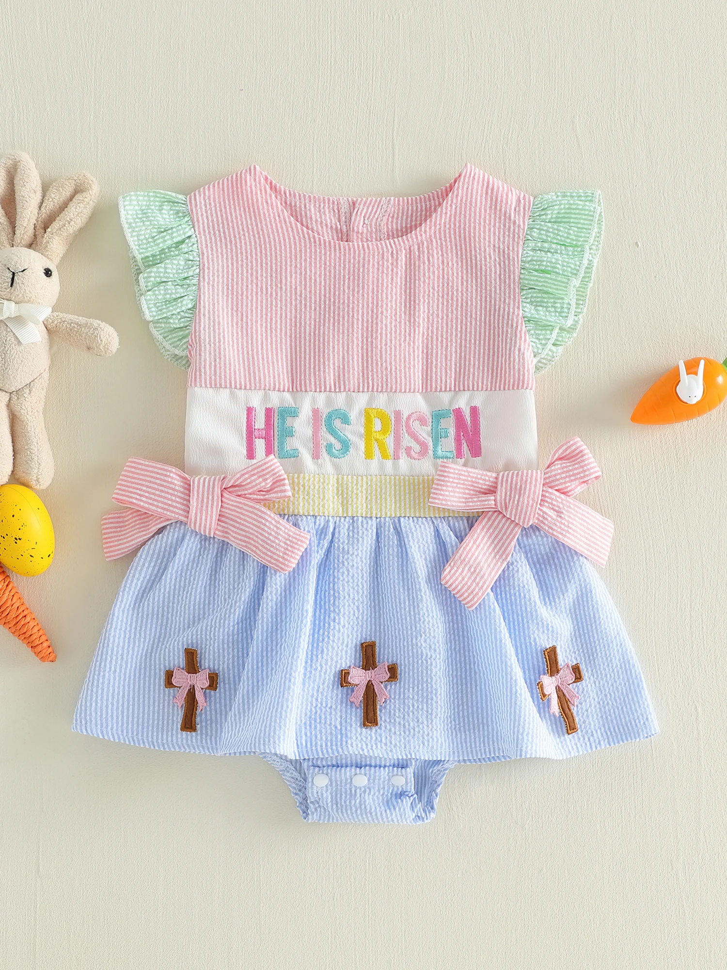 Комбинезон с цветочным принтом и рюшами на рукавах для маленьких девочек, комбинезон с кружевной отделкой и бантом на спине, платье-комбинезон, летняя одежда, одежда на Пасху
Комбинезон с цветочным принтом и рюшами на рукавах для маленьких девочек, комбинезон с кружевной отделкой и бантом на спине, платье-комбинезон, летняя одежда, одежда на Пасху