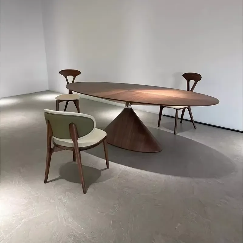 modern style customize size walnut color dining table dining room furniture for home
modern style customize size walnut color dining table dining room furniture for home