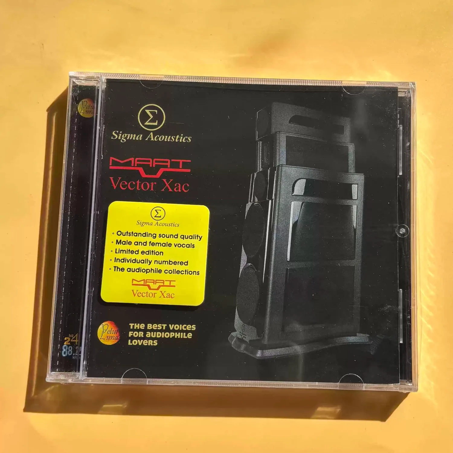 Sigma Acoustics MAAT Vector Xac Audiophile Test CD, High Resolution Male & Female Vocal Audio Collection
Sigma Acoustics MAAT Vector Xac Audiophile Test CD, High Resolution Male & Female Vocal Audio Collection