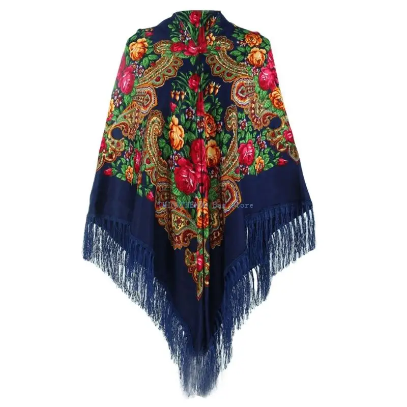 340D Family Friendly Capelet Square Scarf Shawl Bohemian Print for Daily & Travel Use
340D Family Friendly Capelet Square Scarf Shawl Bohemian Print for Daily & Travel Use