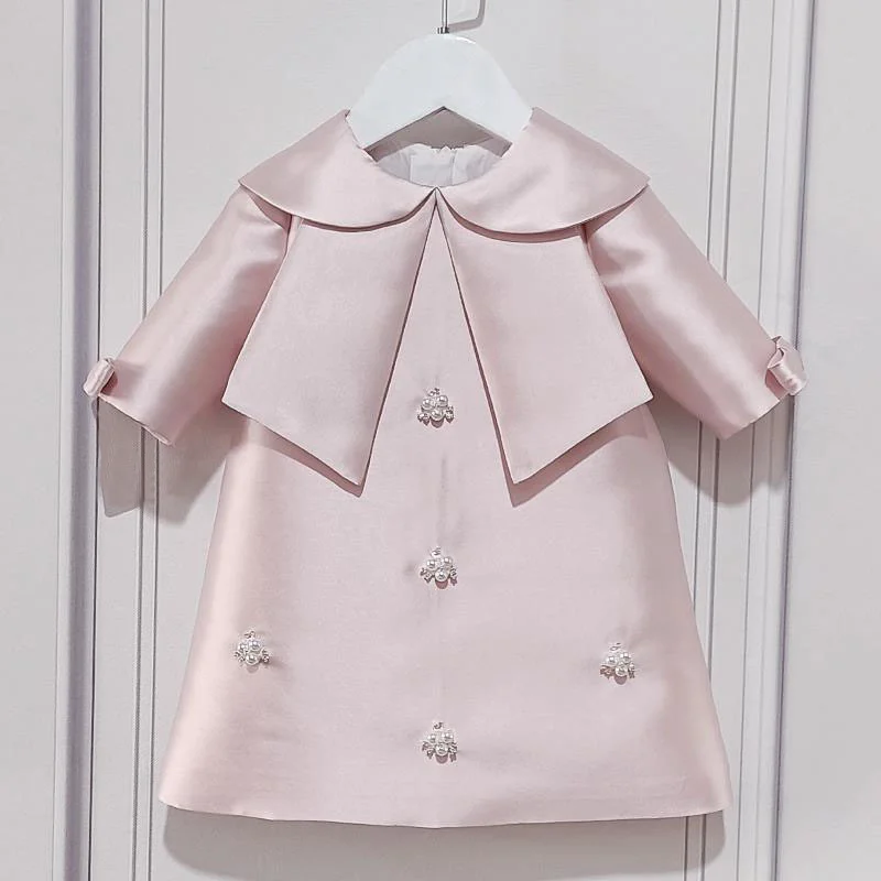 Baby Kids Princess Satin Pearls Crystals Flower Girl Dress Children First Communion Dress Ball Gown Wedding Party Dress Birthday
Baby Kids Princess Satin Pearls Crystals Flower Girl Dress Children First Communion Dress Ball Gown Wedding Party Dress Birthday