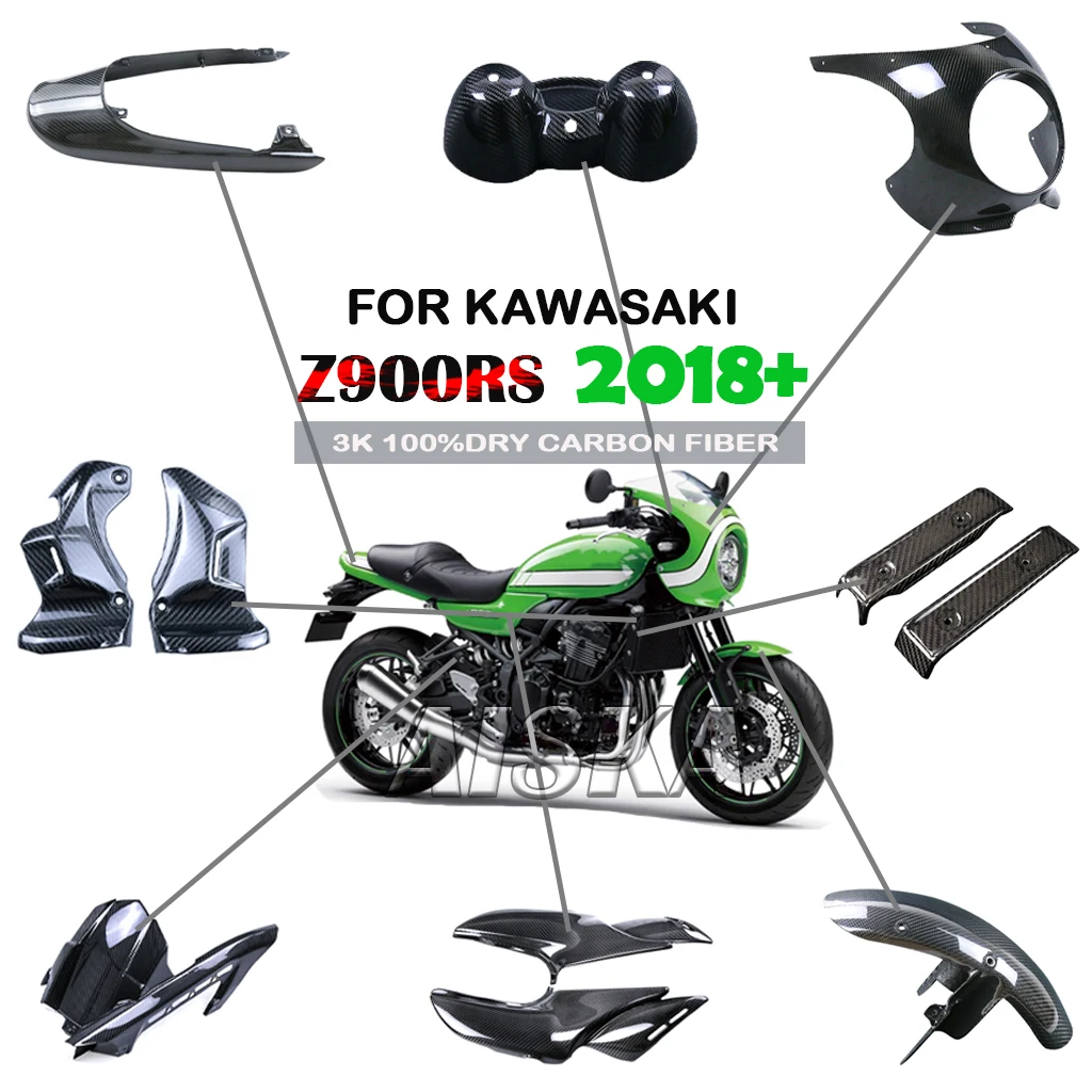 For Kawasaki Z900RS 2018+2021 2022 2023 2024 2025 Motorcycle Accessories Side Panel Fender Front Fairing Kit 3K Dry Carbon Fiber
For Kawasaki Z900RS 2018+2021 2022 2023 2024 2025 Motorcycle Accessories Side Panel Fender Front Fairing Kit 3K Dry Carbon Fiber