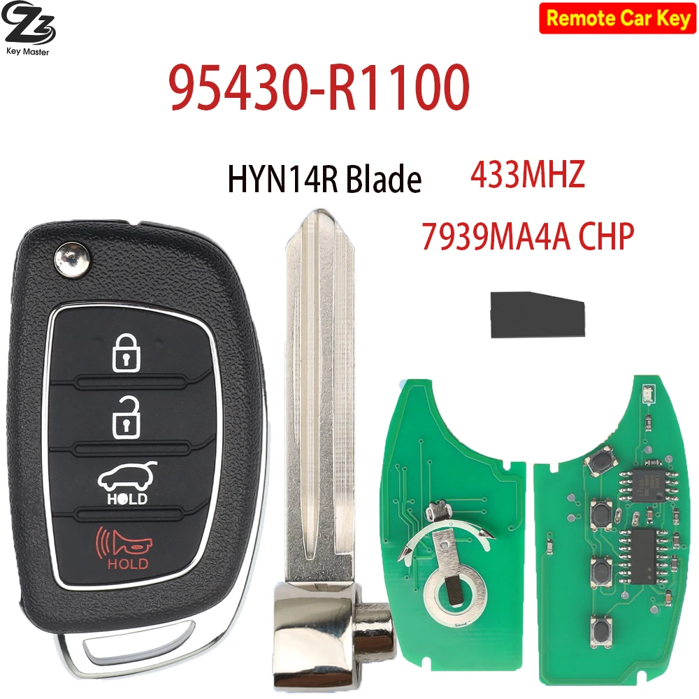 Zz For Hyundai HB20 2019-2022 95430-R1100 433MHZ SY5AERGE04 4A PCF7939MA Chip HY14R Blade Flip Car Remote Control Key
Zz For Hyundai HB20 2019-2022 95430-R1100 433MHZ SY5AERGE04 4A PCF7939MA Chip HY14R Blade Flip Car Remote Control Key