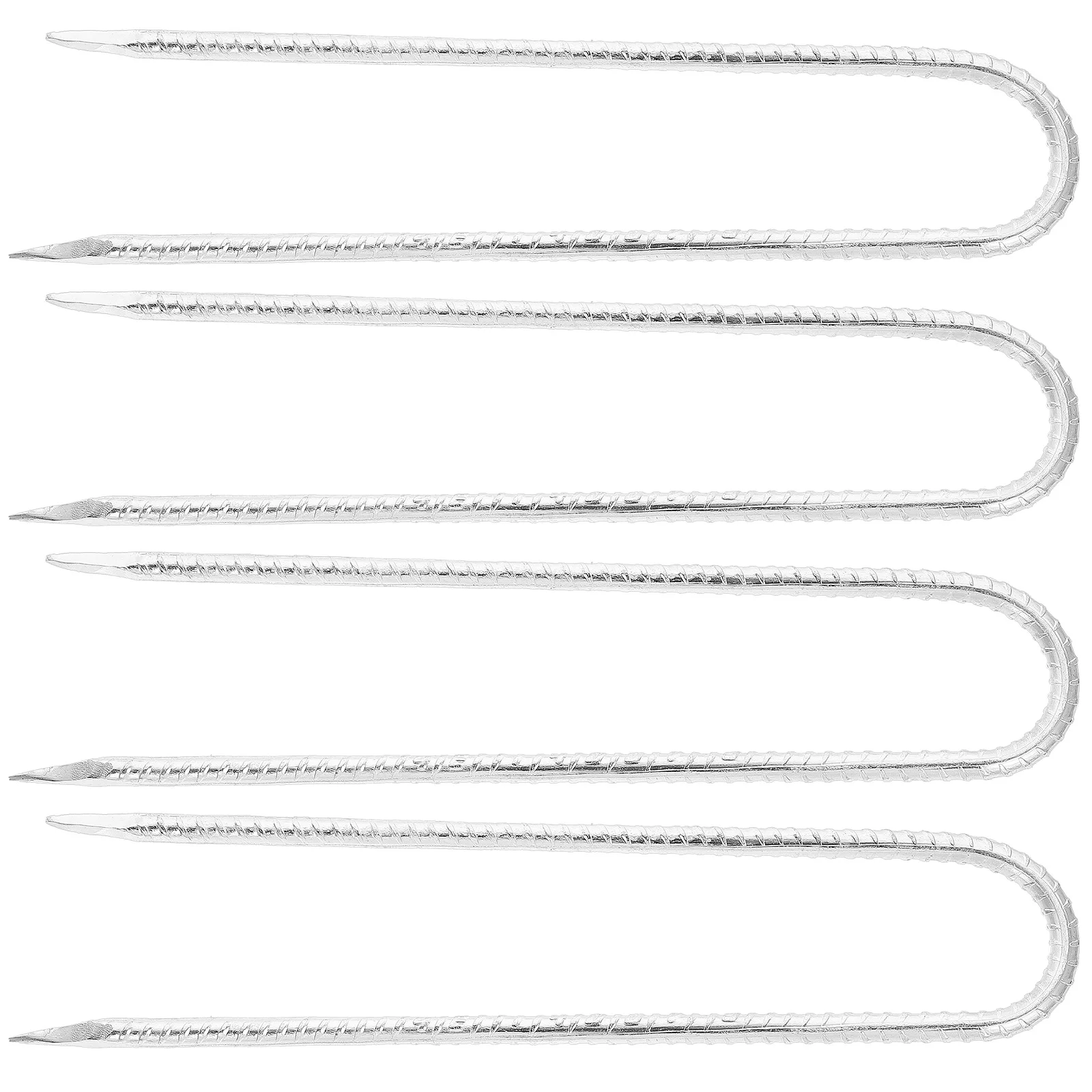 4pcs Heavy Duty U-Shaped Ground Stakes Metal Lawn Fixing Anchors For Artificial Grass Garden Landscaping Camping Tent Trampoline
4pcs Heavy Duty U-Shaped Ground Stakes Metal Lawn Fixing Anchors For Artificial Grass Garden Landscaping Camping Tent Trampoline