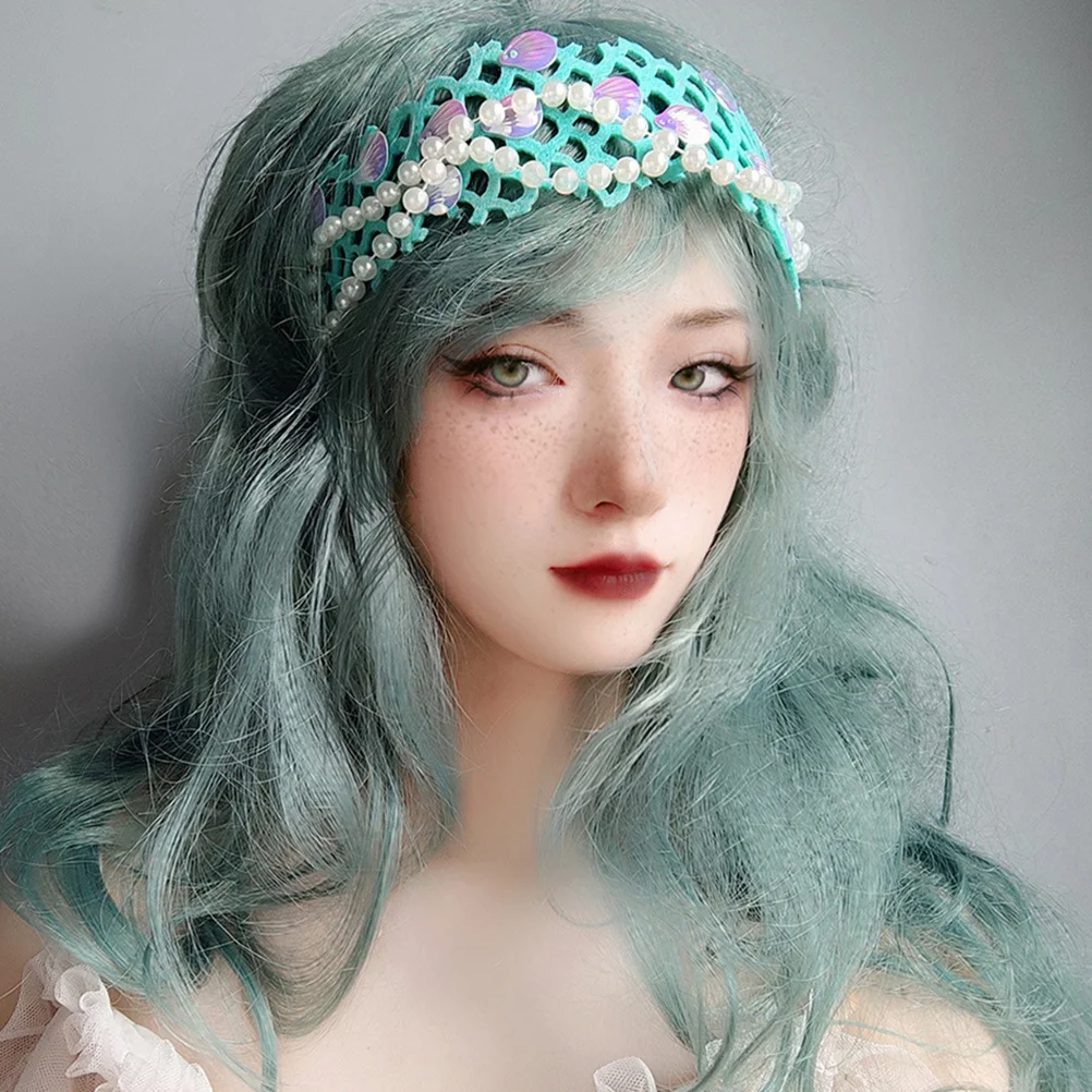 Женский головной убор с морской ракушкой и жемчугом, повязка на голову, легкий вечерний декор для волос, элегантный женский головной убор для свадебных фестивалей 
Женский головной убор с морской ракушкой и жемчугом, повязка на голову, легкий вечерний декор для волос, элегантный женский головной убор для свадебных фестивалей