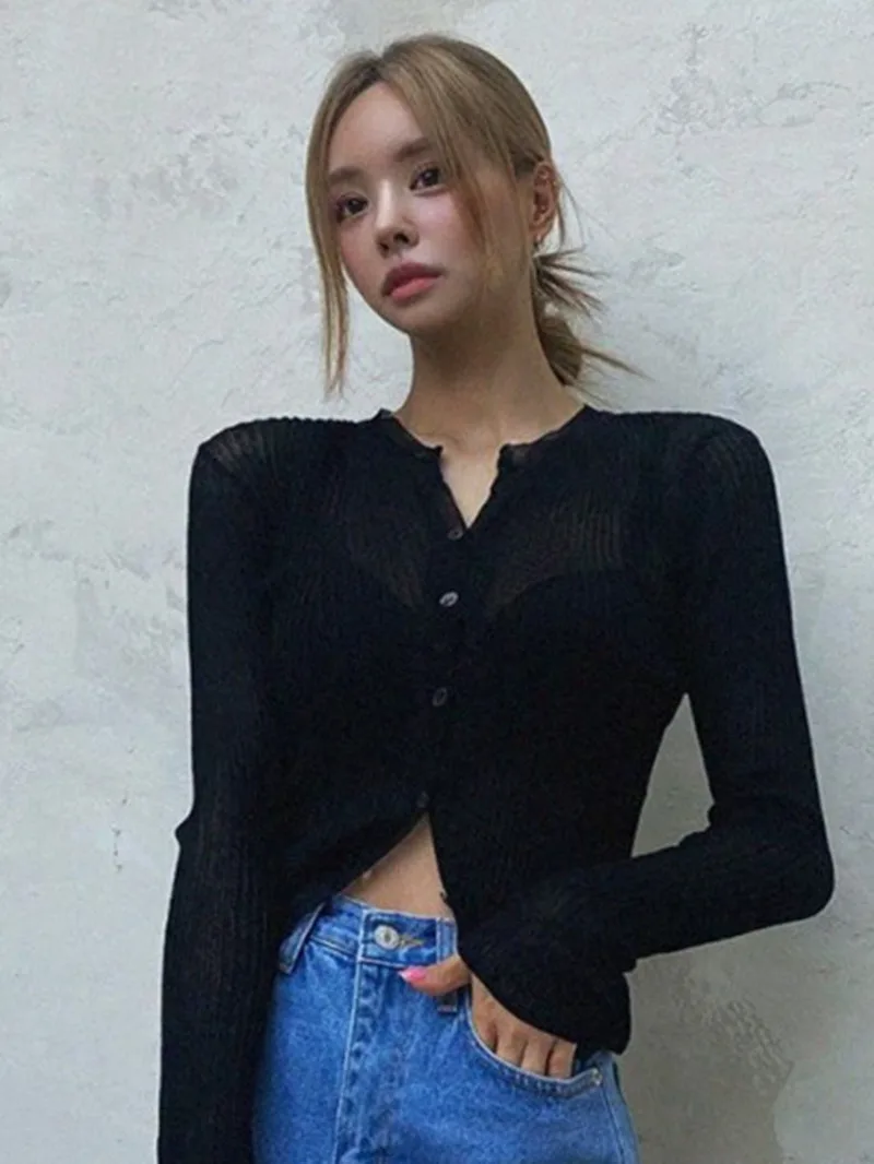 Autumn/winter Korean Version New V-neck Single Breasted Long Sleeve Cardigan Women Cinching Waist Solid Slim Knit Top
Autumn/winter Korean Version New V-neck Single Breasted Long Sleeve Cardigan Women Cinching Waist Solid Slim Knit Top