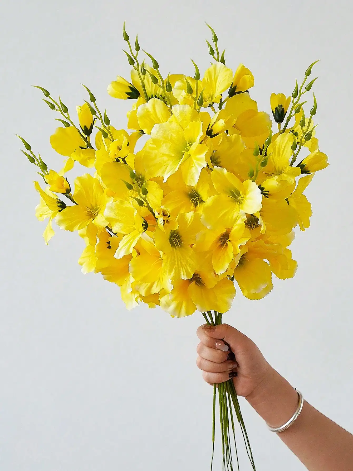 6pcs 55cm Artificial Magnolia Flower Bouquet, Home Living Room Wedding Tabletop Decor, Romantic Theme
6pcs 55cm Artificial Magnolia Flower Bouquet, Home Living Room Wedding Tabletop Decor, Romantic Theme