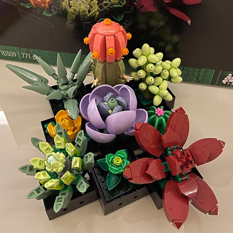 771pcs Succulents Flowers Building Blocks Bonsai Bricks Home Sill Decor Toy Birthday Gifts Compatible 10309
771pcs Succulents Flowers Building Blocks Bonsai Bricks Home Sill Decor Toy Birthday Gifts Compatible 10309