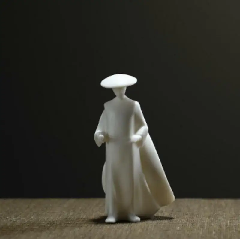 4" Chinese White Porcelain Ceramics Swordsman Hero Figurine Statue
4" Chinese White Porcelain Ceramics Swordsman Hero Figurine Statue