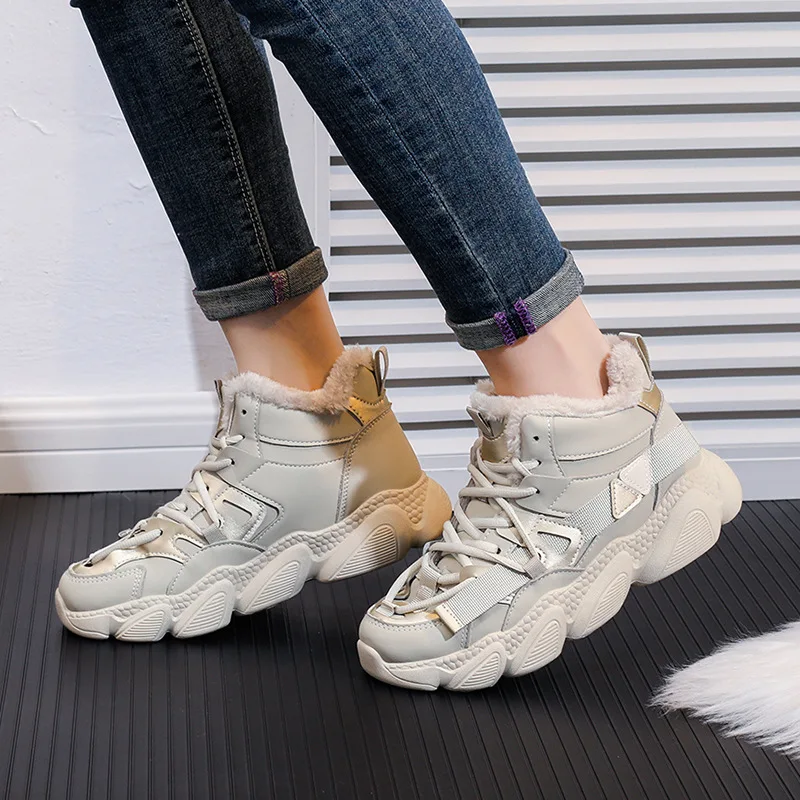2022 Women Winter Boots Ankle Boots Warm PU Plush Winter Woman Shoes Sneakers Flats Lace Up Ladies Shoes Women Short Snow Boots
2022 Women Winter Boots Ankle Boots Warm PU Plush Winter Woman Shoes Sneakers Flats Lace Up Ladies Shoes Women Short Snow Boots