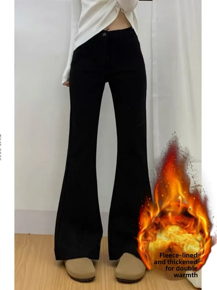 Джинсы с высокой талией и расклешенными штанинами для женщин, эластичные джинсы-буткат, осенне-зимние прямые джинсы больших размеров в американском стиле
Джинсы с высокой талией и расклешенными штанинами для женщин, эластичные джинсы-буткат, осенне-зимние прямые джинсы больших размеров в американском стиле