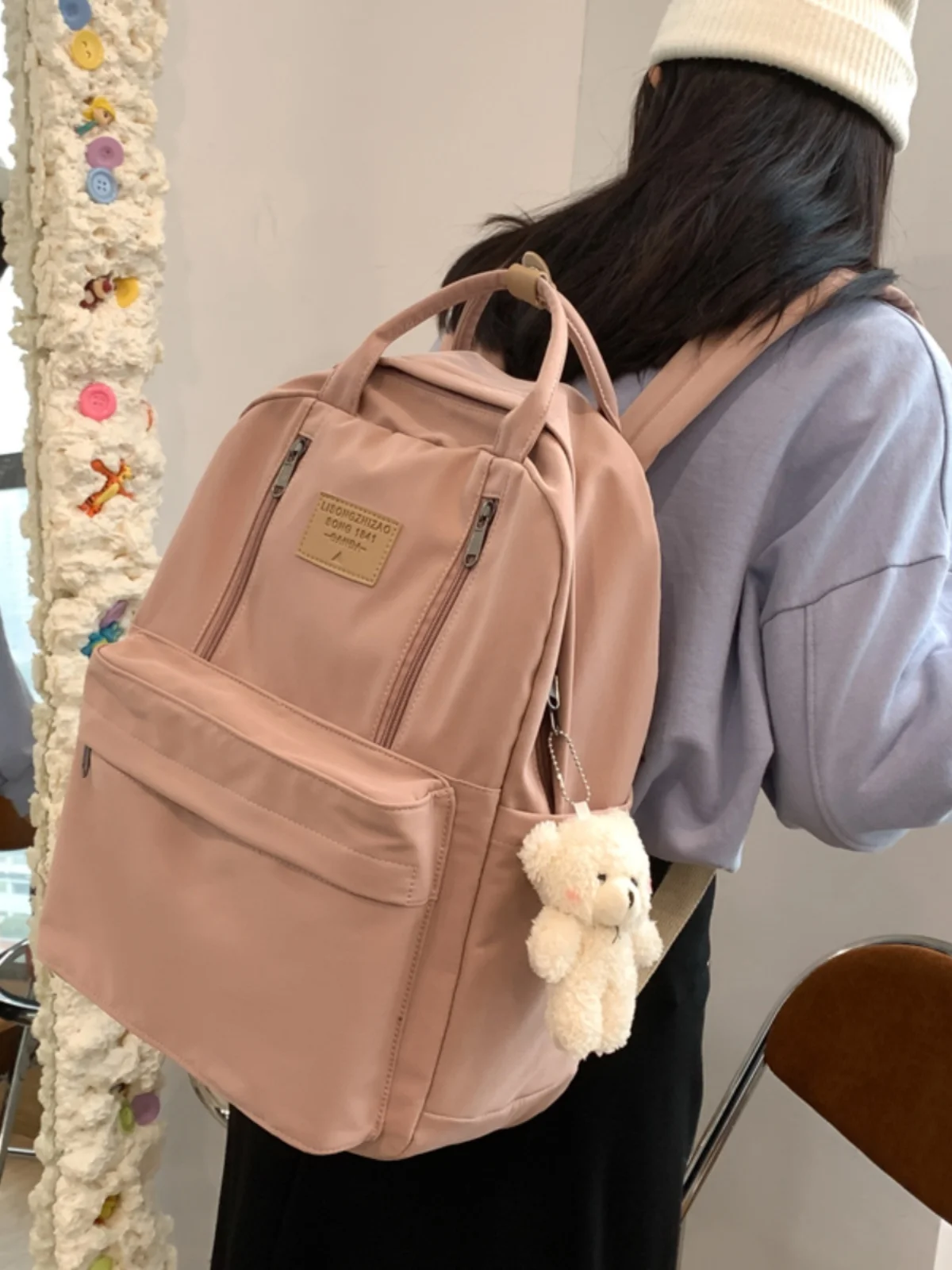 Women's Large Capaci Bapa 5.6 Inch Cuter Bag Travel Nylon Fabric Zipper Closure Korean Sle Vertical Square ape
Women's Large Capaci Bapa 5.6 Inch Cuter Bag Travel Nylon Fabric Zipper Closure Korean Sle Vertical Square ape