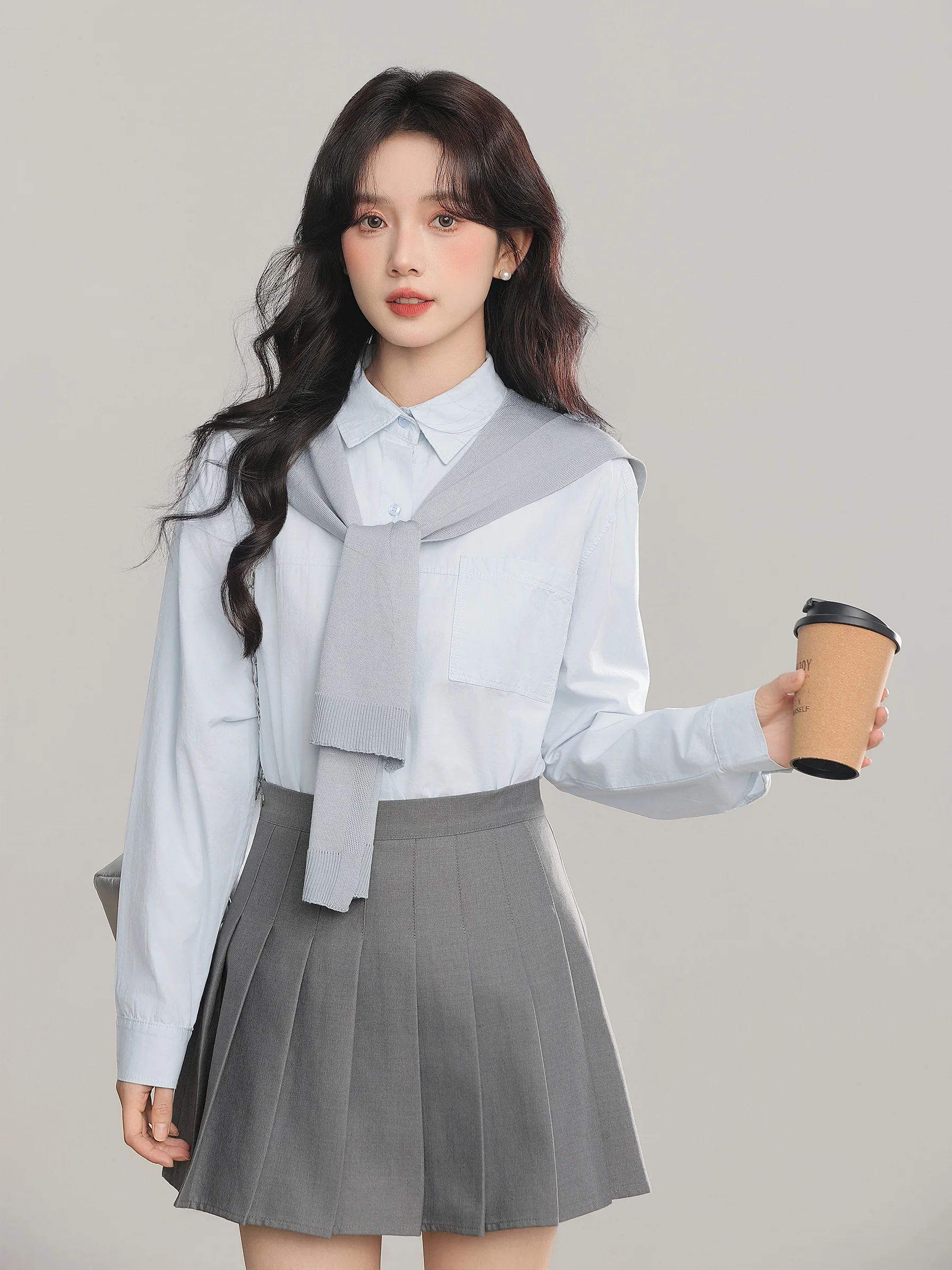 High Waist A-Line Pleated Skirt Women's Spring JK Short Skirt College Style Polyester Fiber Folded Skirt Standard Fit
High Waist A-Line Pleated Skirt Women's Spring JK Short Skirt College Style Polyester Fiber Folded Skirt Standard Fit