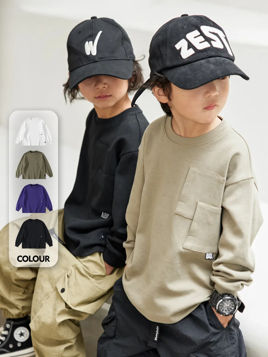 Boys T-shirt Long-sleeved Sweater 2024 New Children's Spring Cotton T-shirt Medium and Older Children's Spring Bottoming Top
Boys T-shirt Long-sleeved Sweater 2024 New Children's Spring Cotton T-shirt Medium and Older Children's Spring Bottoming Top