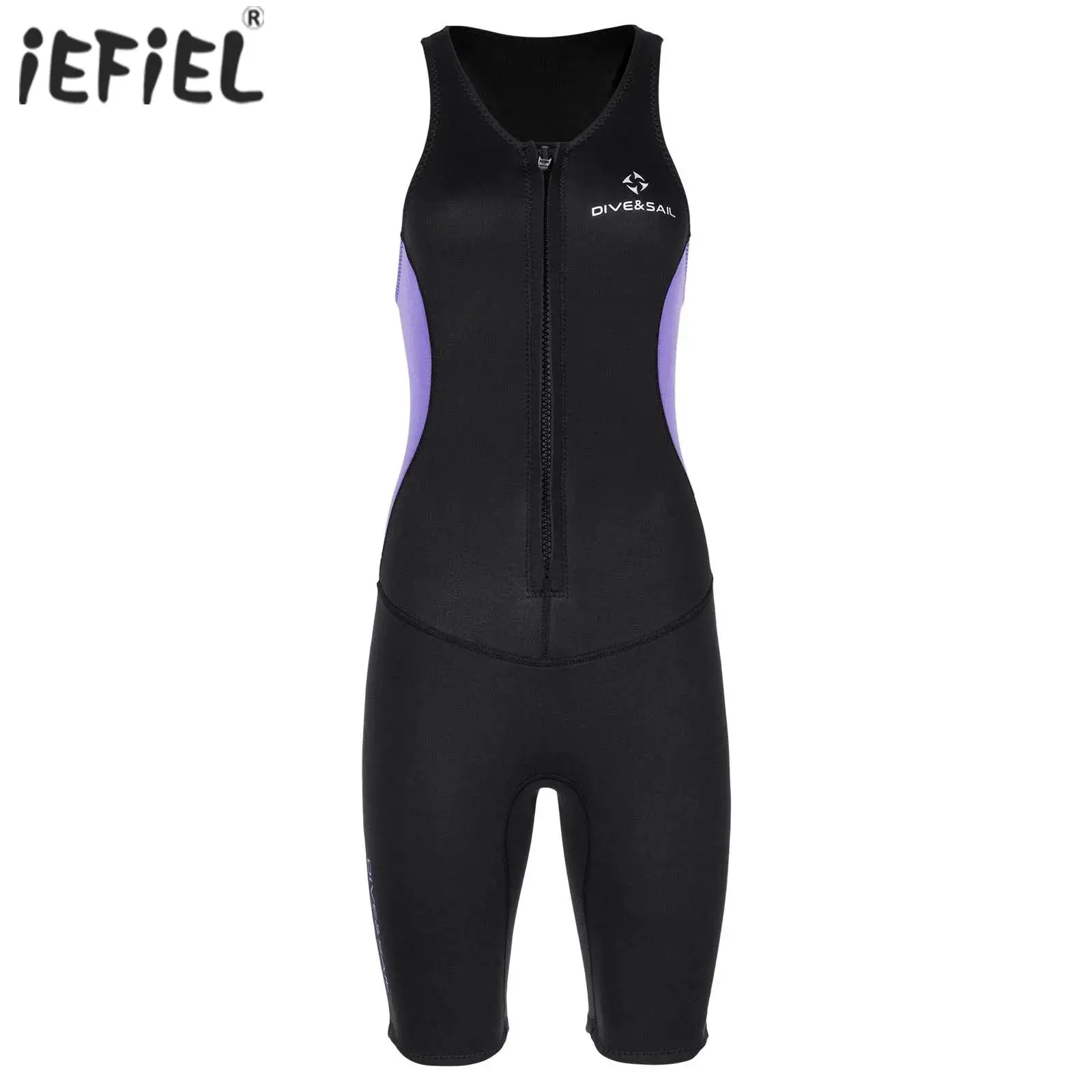 Womens 2mm Wetsuit Jumpsuit Swimwear Sleeveless Front Zipper Color Block Bodysuit One-Piece Swimsuit Snorkeling Surfing Diving
Womens 2mm Wetsuit Jumpsuit Swimwear Sleeveless Front Zipper Color Block Bodysuit One-Piece Swimsuit Snorkeling Surfing Diving