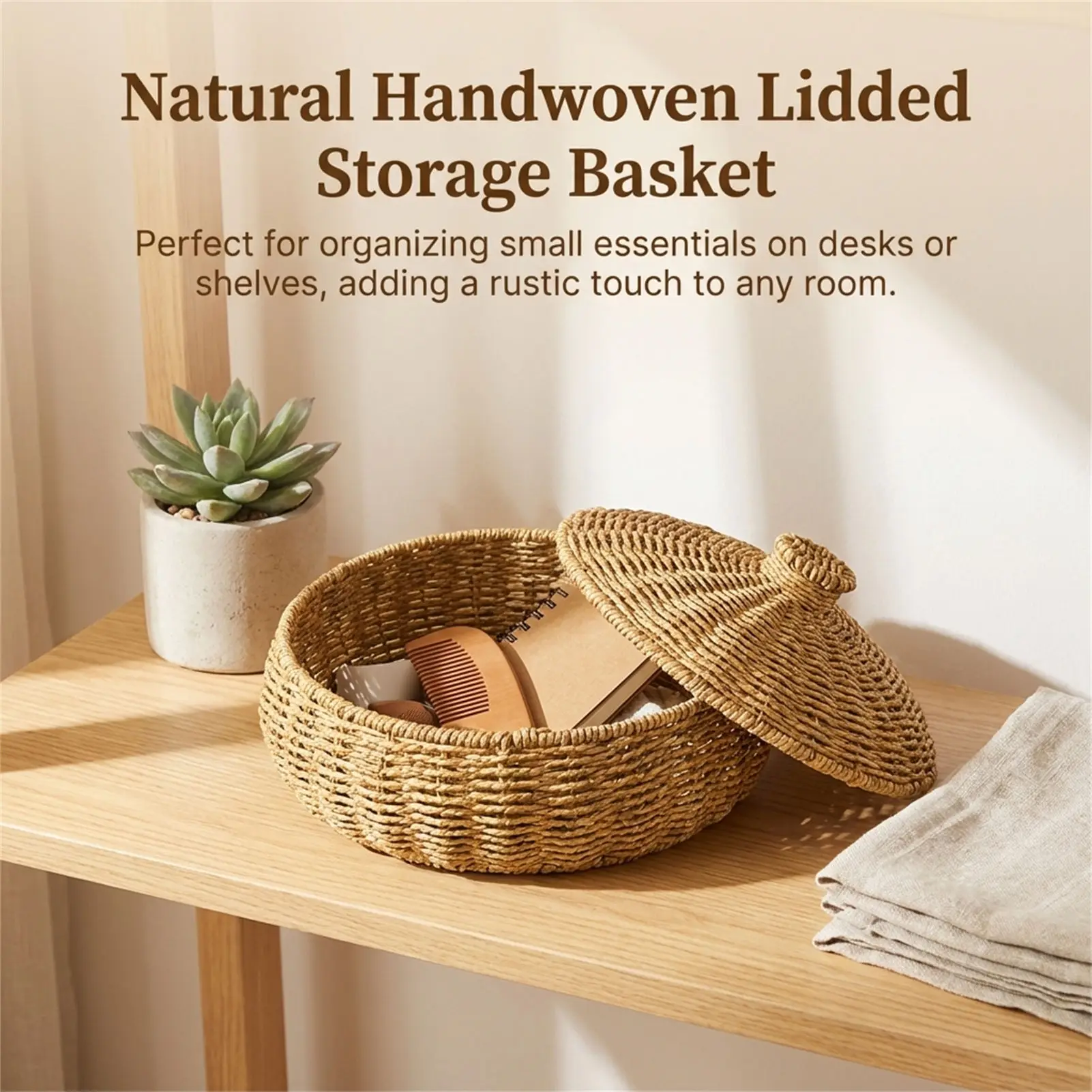 Vintage Pumpkin-Shaped Wicker Basket With Lid For Fruit And Snack Storage Decorative Home Accessory
Vintage Pumpkin-Shaped Wicker Basket With Lid For Fruit And Snack Storage Decorative Home Accessory