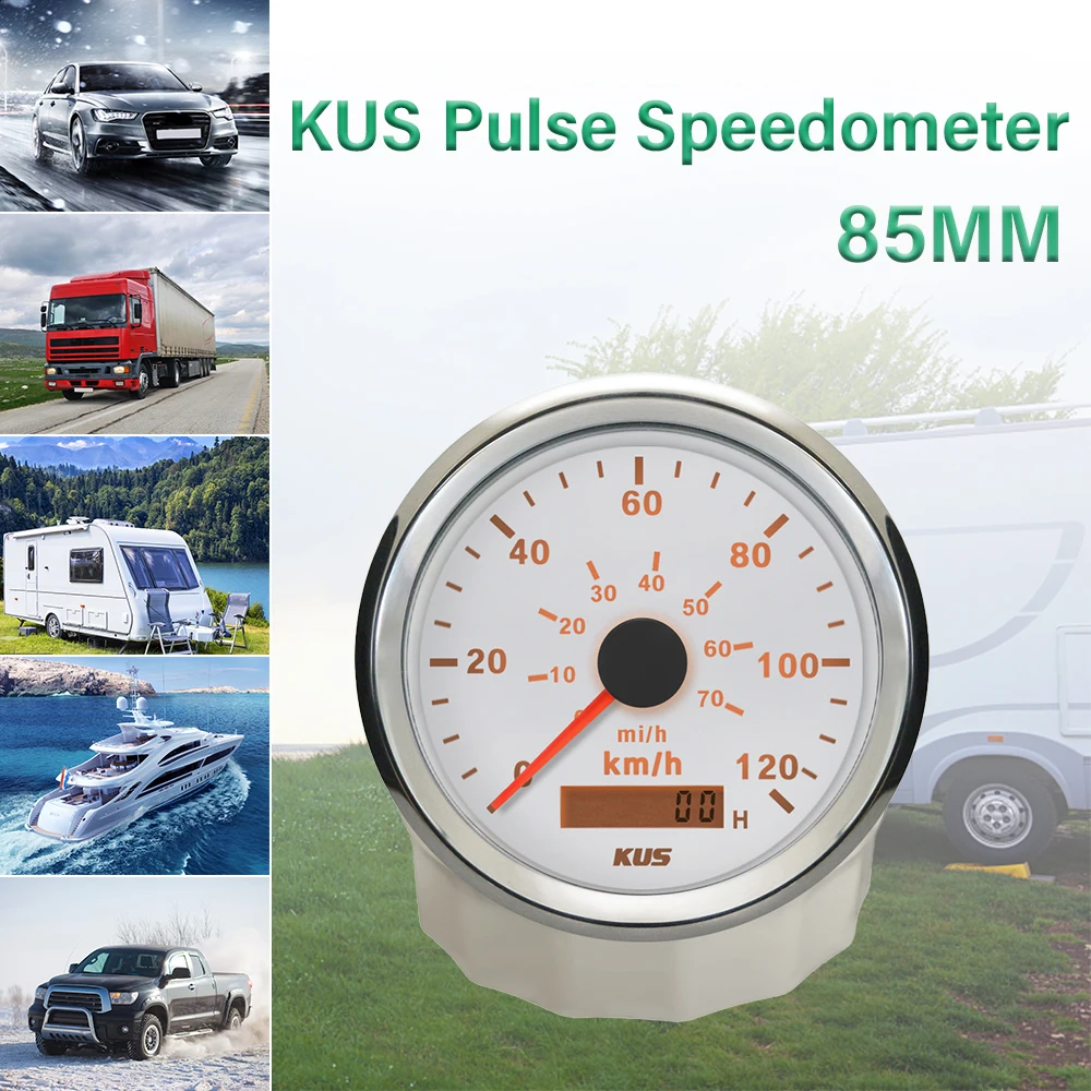KUS Auto Car Truck 85 мм Спидометр Датчик скорости 0-120 км/ч 200 км/ч Pluse Сигнал с подсветкой
KUS Auto Car Truck 85 мм Спидометр Датчик скорости 0-120 км/ч 200 км/ч Pluse Сигнал с подсветкой
