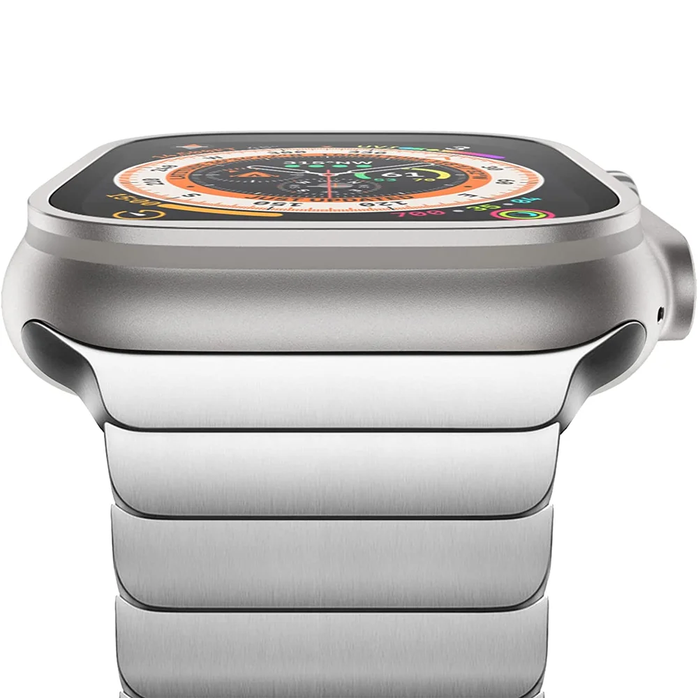Ремешок из нержавеющей стали для Apple Watch band 49 мм 44 мм 40 мм, металлический браслет для iWatch series se 6 5 7 8 Ultra, 45 мм 41 мм 49
Ремешок из нержавеющей стали для Apple Watch band 49 мм 44 мм 40 мм, металлический браслет для iWatch series se 6 5 7 8 Ultra, 45 мм 41 мм 49
