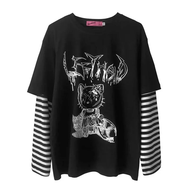 Miniso Sanrio Hello Kitty Y2K Kawaii T-Shirt Anime Printing Long-Sleeved Shirts Sweet Cool Girl Clothing Halloween Gifts
Miniso Sanrio Hello Kitty Y2K Kawaii T-Shirt Anime Printing Long-Sleeved Shirts Sweet Cool Girl Clothing Halloween Gifts