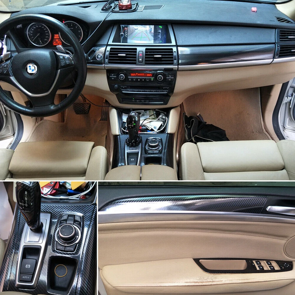 High Quality Sticker Decals DIY Decorate Trim 3D Carbon Fiber Accessories Cover Glossy For BMW E70 2007-2013
High Quality Sticker Decals DIY Decorate Trim 3D Carbon Fiber Accessories Cover Glossy For BMW E70 2007-2013