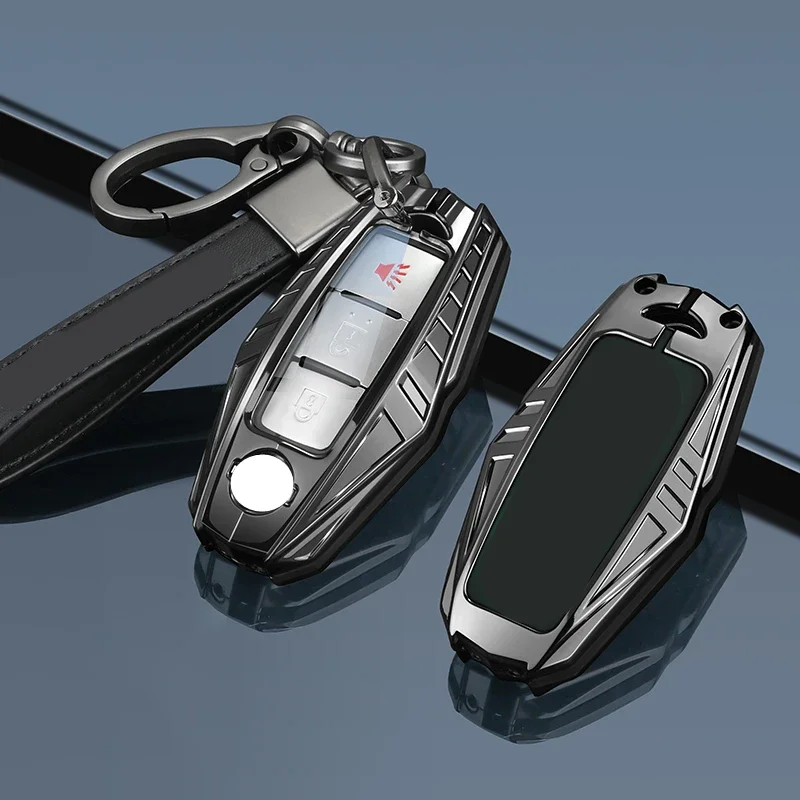 Metal Car Remote Key Case Cover Shell Holder Chain Fob For Nissan New Altima Sylphy X-Trail E-Power Qashqai Third Gen Kicks 2023
Metal Car Remote Key Case Cover Shell Holder Chain Fob For Nissan New Altima Sylphy X-Trail E-Power Qashqai Third Gen Kicks 2023