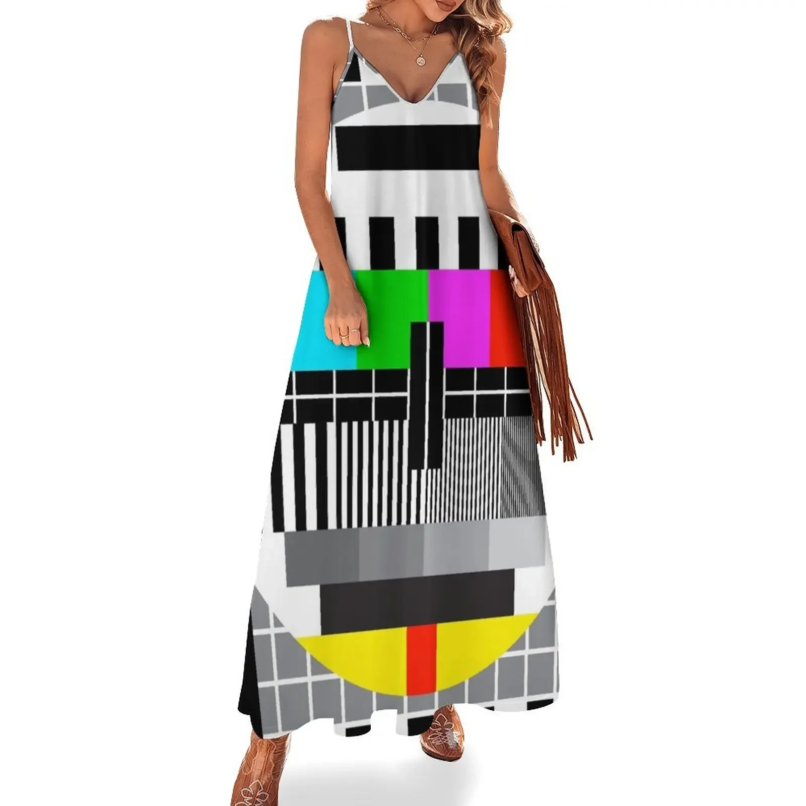 PAL test card Sleeveless Dress Women's summer suit elegant dress dress women summer
PAL test card Sleeveless Dress Women's summer suit elegant dress dress women summer